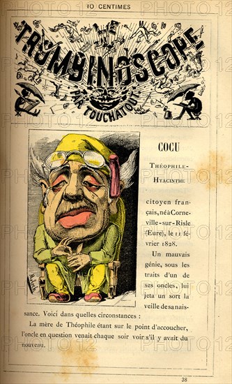 Caricature of cuckholds, in : "Le Trombinoscope"