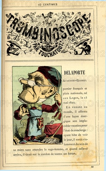 Caricature sur les concierges, in "Le Trombinoscope"