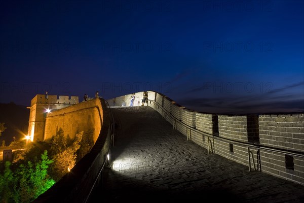 Night Scene of Great Wall in Badaling