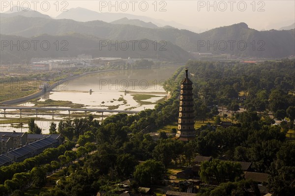 High angle scene of Imperial Summer Villa,Chengde,Chengde