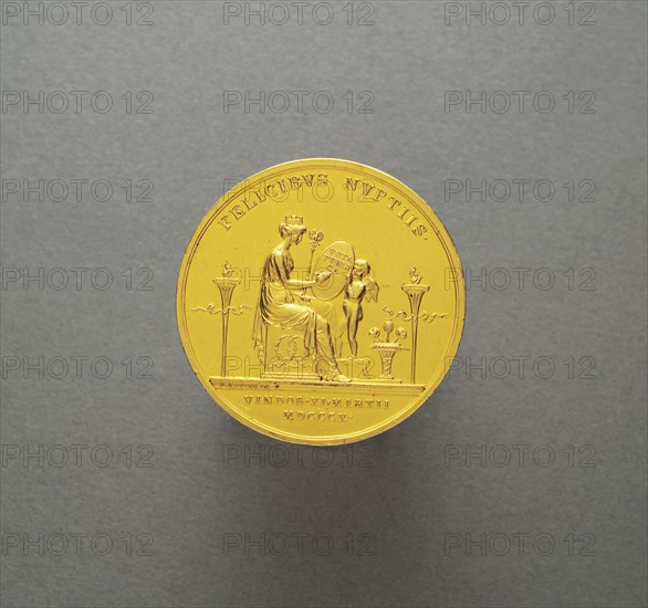 Médaille frappée à l'occasion du mariage de Napoléon 1er et Marie-Louise (2 avril 1810)