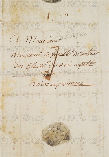 Lettre de jeunesse de Napoléon