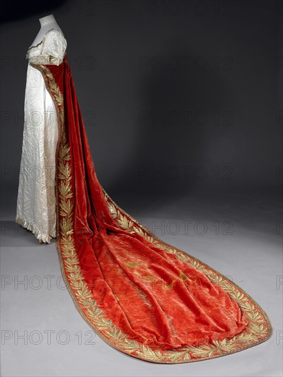 Ceremonial train of a dress