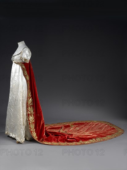 Ceremonial train of a dress