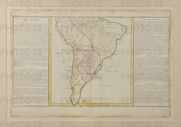 Carte du Pérou ayant appartenu à Bonaparte