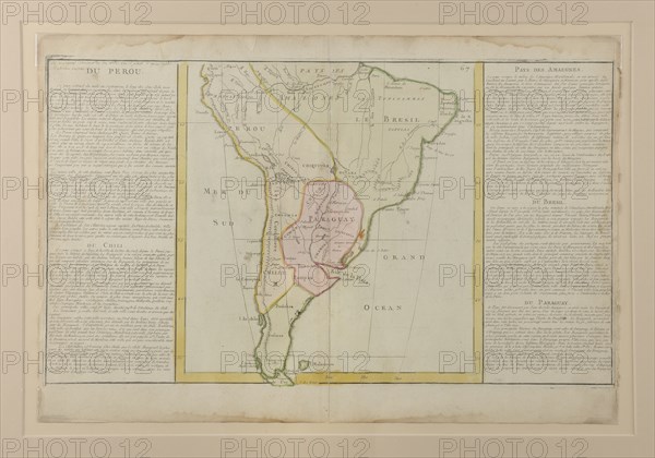 Map of Peru that belonged to Bonaparte