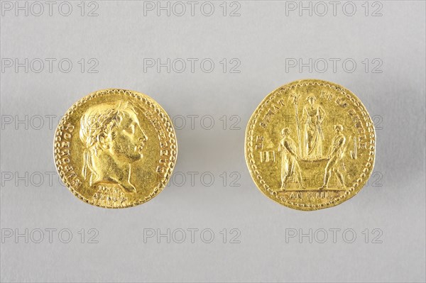 Deux médailles commémoratives du Sacre de Napoléon 1er