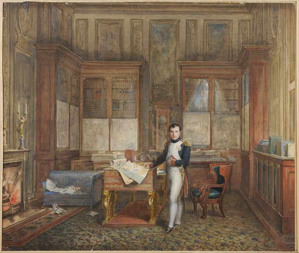 Isabey, Napoléon Bonaparte dans son cabinet de travail aux Tuileries