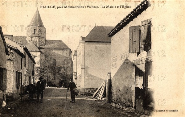 Mairie et église
Saulge