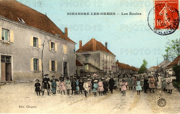 Ecole et écoliers de Simandre