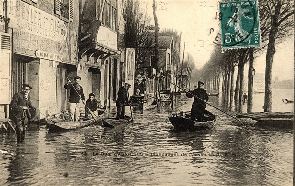 Asnières, 
Inondations