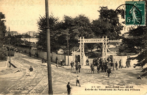 Boulogne-Billancourt,
Entrée du Parc des Princes