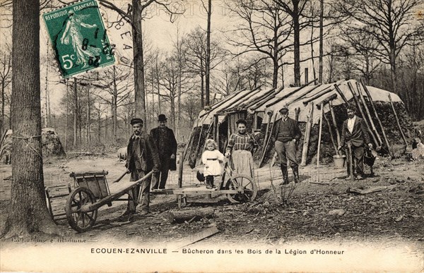 Bucherons dans les bois d'Ecouen Ezanville