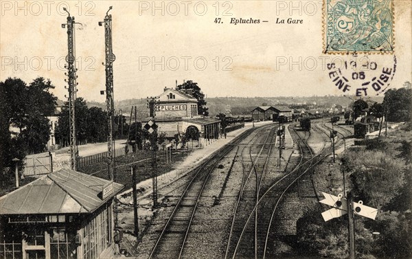 Epluches,
La gare