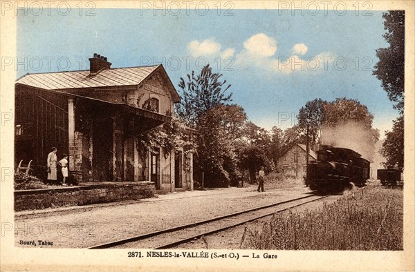 Nesles-la-Vallée,
La gare