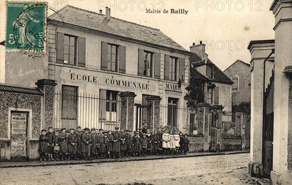 Les élèves de l'école communale de Bailly