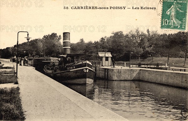 CARRIERES-SOUS-POISSY,
Les écluses