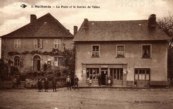 MEILHARDS,
La poste et le bureau de tabac