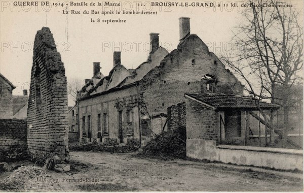 Broussy-le-Grand, in 1914
