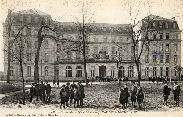 CAUDERAN. Département : Gironde (33). Région : Nouvelle-Aquitaine (anciennement Aquitaine)