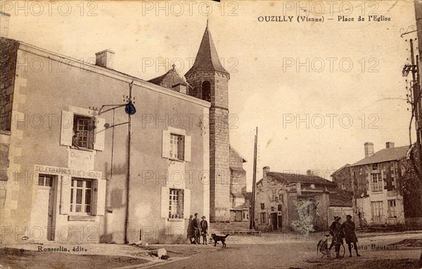 OUZILLY. Département : Vienne (86). Région : Nouvelle-Aquitaine (anciennement Poitou-Charentes)