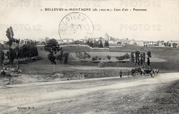 BELLEVUE-LA-MONTAGNE. Département : Haute Loire (43). Région : Auvergne-Rhône-Alpes (anciennement Auvergne)