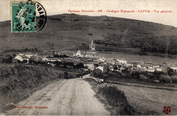 LLIVIA. Département : Pyrénées Orientales (66). Région : Occitanie (anciennement Languedoc-Roussillon)