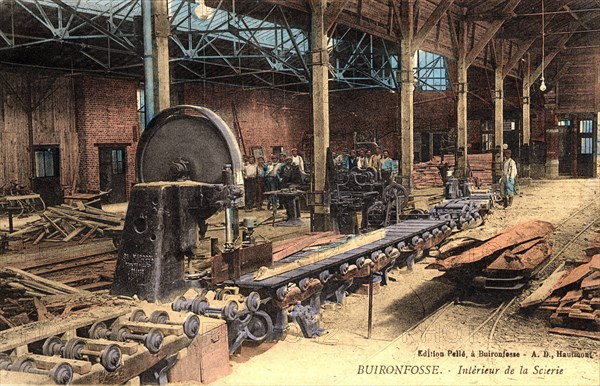 Sawmill in the French village of Buironfosse