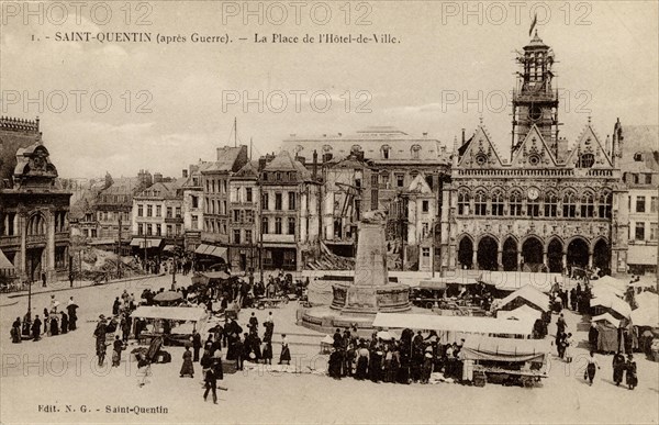 Saint-Quentin après la Première Guerre Mondiale