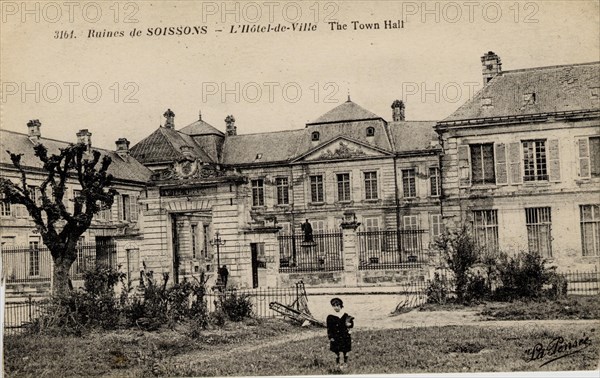 Soissons. Les destructions de la Première Guerre Mondiale