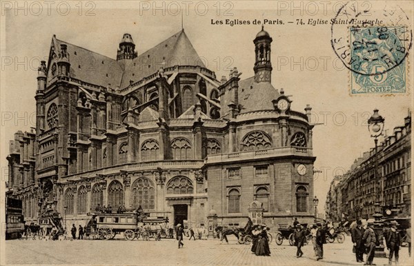 Paris, l'église Saint-Eustache.