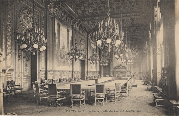 Paris, La Sorbonne, Salle du Conseil Académique