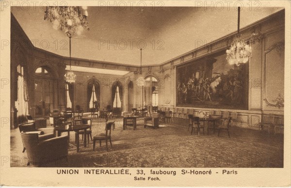 Paris, Cercle de l'Union Interalliée, 33 faubourg Saint-Honoré