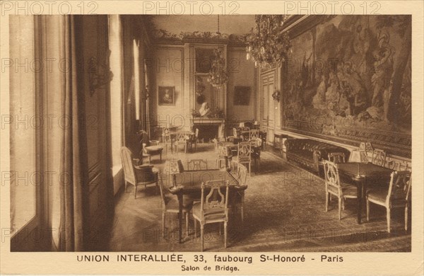 Paris, Cercle de l'Union Interalliée, 33 faubourg Saint-Honoré