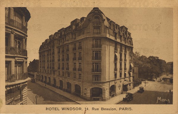 Paris, Hôtel Windsor, 14 rue Beaujon