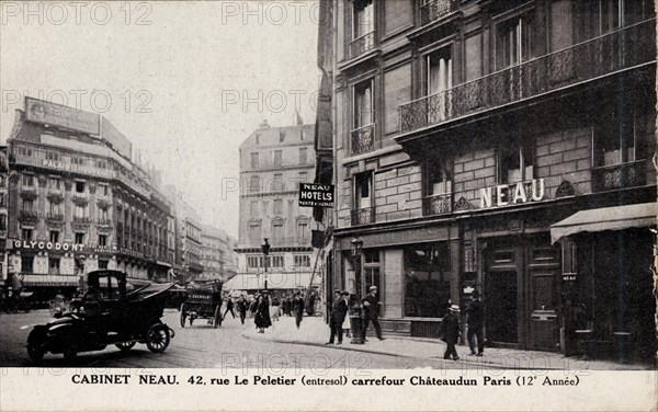 Paris, Rue Le Peletier et Carrefour Châteaudun