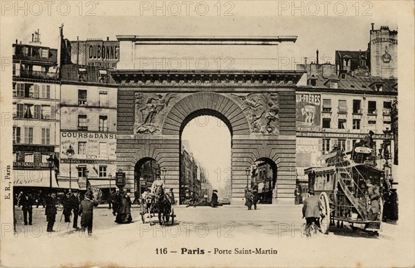 Paris, la Porte Saint-Martin