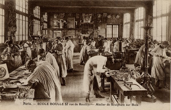 Paris, Elèves de l'Ecole Boulle, 57 rue de Reuilly