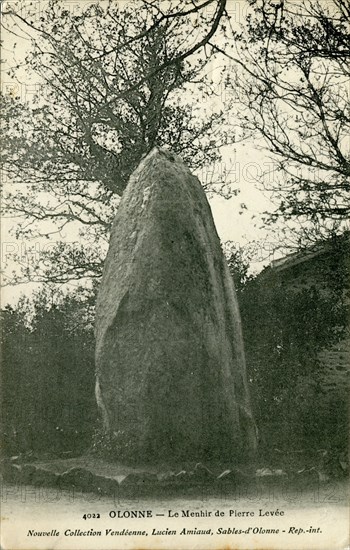 Olonne-sur-Mer, menhir de Pierre Levée