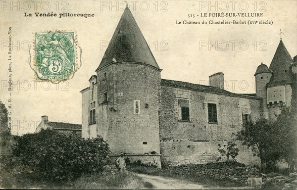 Le Poiré-sur-Velluire, le Château du Chastelier-Barlot