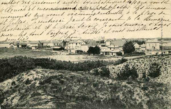 Saint-Gilles-Croix-de-Vie, chalets dans les dunes