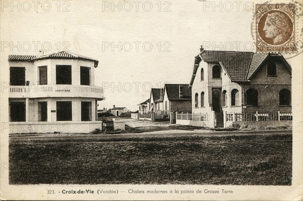 Saint-Gilles-Croix-de-Vie, chalets à la pointe de Grosse Terre