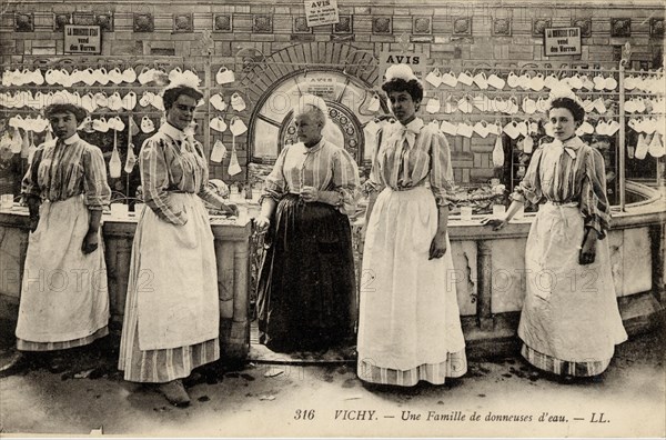 A family of water donors in Vichy