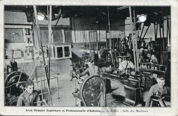 Atelier de l'Ecole Professionnelle d'Aubenas