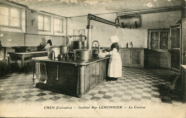 Caen, Kitchen of Mgr Lemonnier's Institute