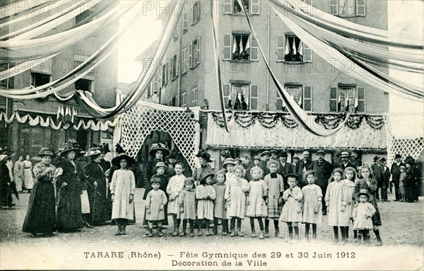 Tarare, fête gymnique des 29 et 30 juin 1912