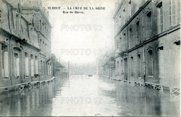 Elbeuf, la crue de la Seine