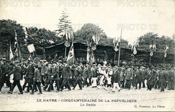 Le Havre, fête du cinquantenaire de la République