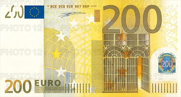 Note of 200 euros (obverse)
