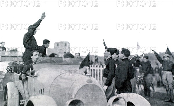 Gathering of fascist militias in Naples